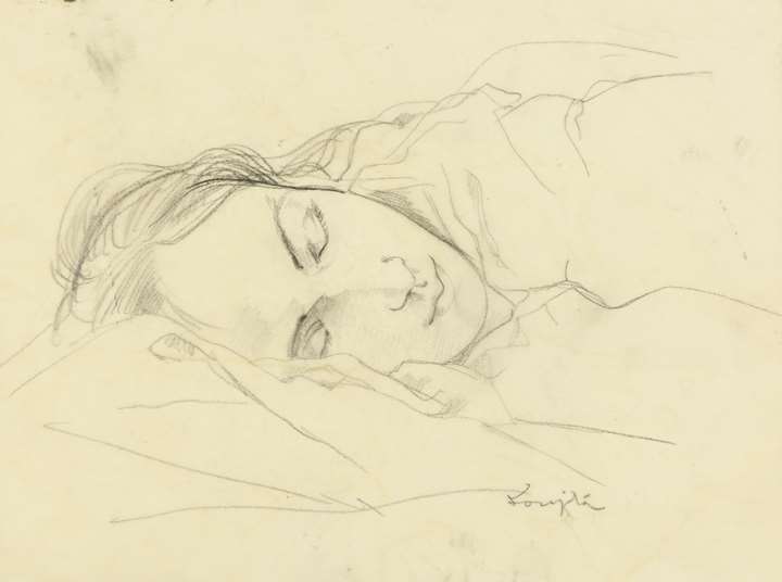 A Young Woman Asleep